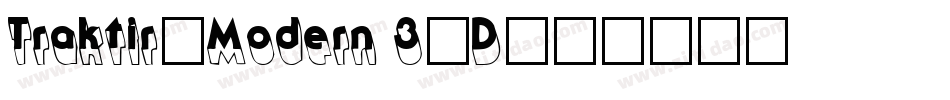 Traktir-Modern 3-D字体转换